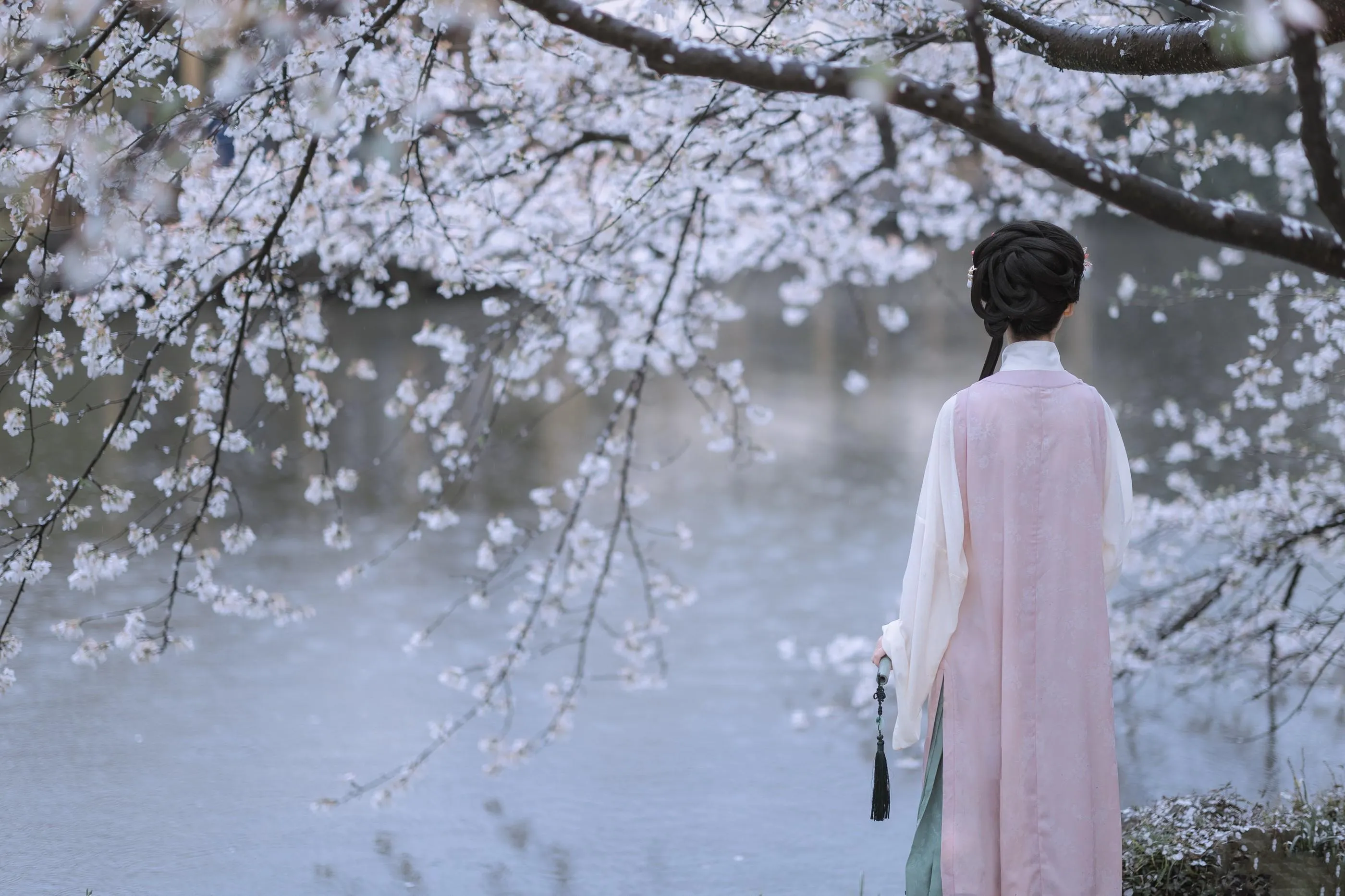 [艺图语] 2022.05.25 雨樱花 眸小妖 [46P]插图2